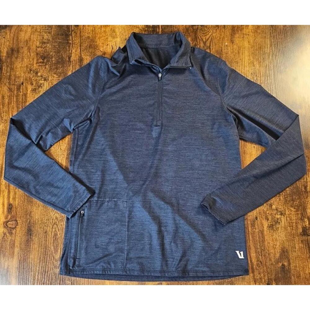 Vuori Men's Navy Long Sleeve Quarter-Zip